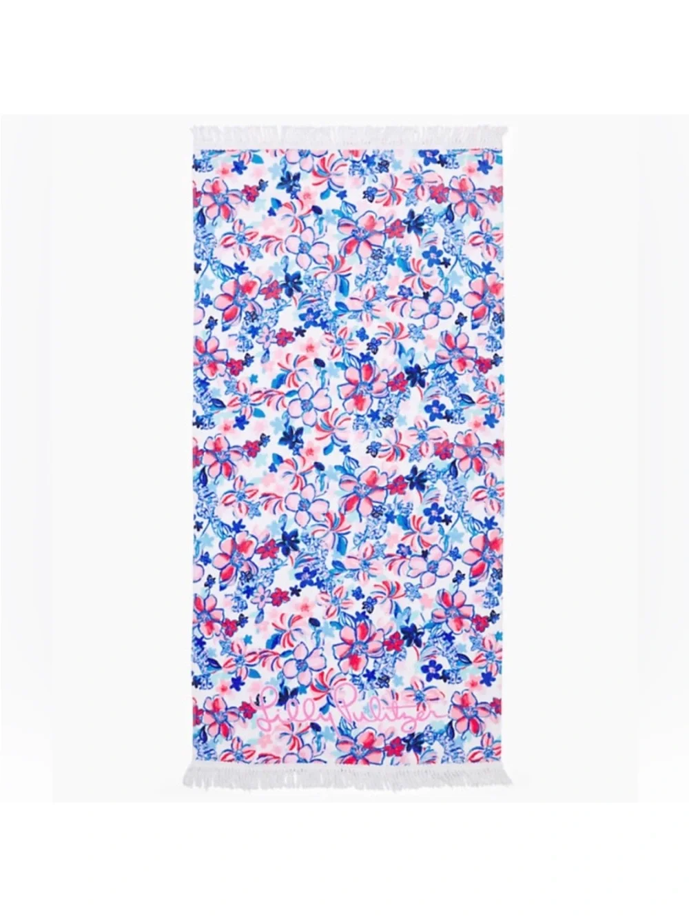 NWT Lilly Pulitzer Beach Towel Resort White Party Like A Lobstar